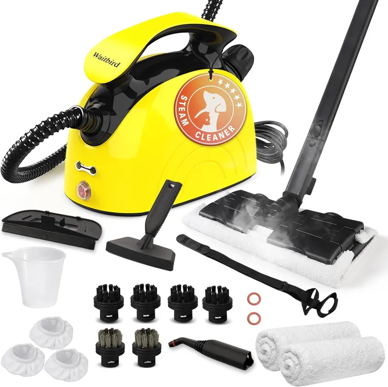 Waitbird Steam Cleaner, Multipurpose Powerful Steamer with 21 Accessories