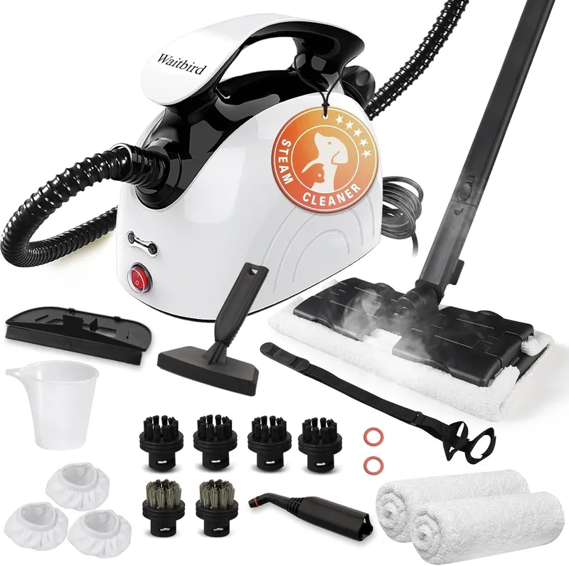 Waitbird Steam cleaner, equipped with 21 specialized accessories